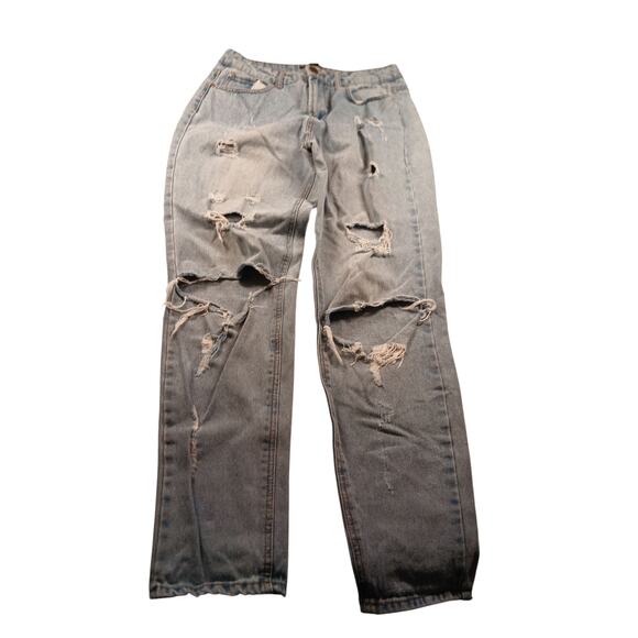 Forever 21 Womens Light Wash Distressed Jeans - Size 28 - Picture 1 of 6